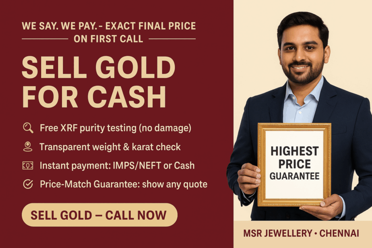 Contact MSR Jewellery to Sell Gold
