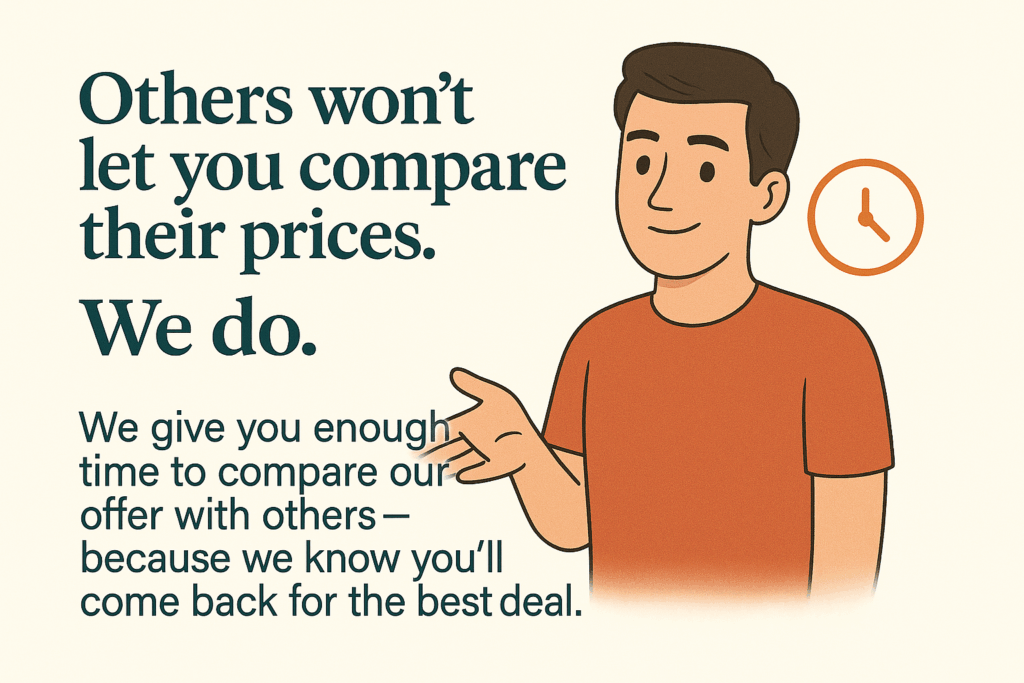 We give enough time to compare our old gold price